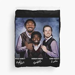 Shedeur Sanders Kenny Pickett Myles Garrett Football Cleveland Step Bros Vintage Meme Duvet Cover