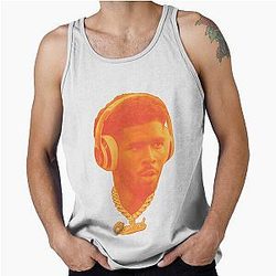 Shedeur Sanders Cleveland Browns Headshot Orange Tank Top