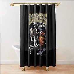 Deion Sanders and Shedeur Sanders Shower Curtain