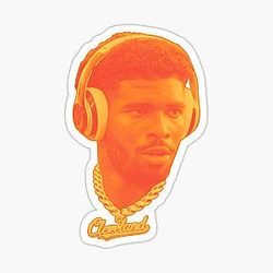 Shedeur Sanders Cleveland Browns Necklace Headshot Sticker
