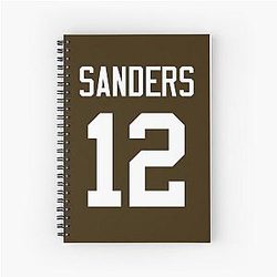 Shedeur Sanders Brown Spiral Notebook