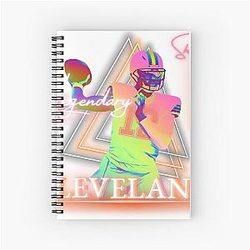 Shedeur Sanders Brown's Neon Spiral Notebook