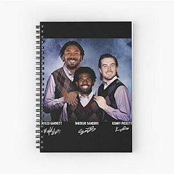 Shedeur Sanders Kenny Pickett Myles Garrett Football Cleveland Step Bros Vintage Meme Spiral Notebook