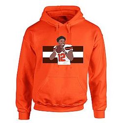 Orange Cleveland Shedeur Sanders Hooded Sweatshirt
