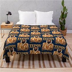 Symmetrical Arcs with Oversized Throw Blanket