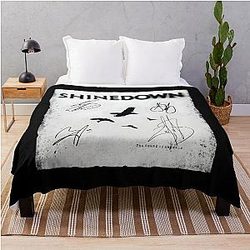 The Sound of Madness Album Cover by Shinedown Throw Blanket