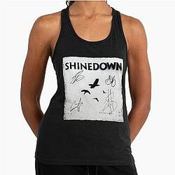 The Sound of Madness Album Cover by Shinedown Racerback Tank Top
