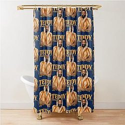 Symmetrical Arcs with Bold Shower Curtain