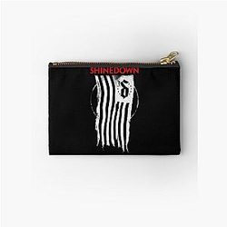 Shinedown Shredded Flag Zipper Pouch
