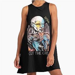 Shinedown Threat to Survival Fan Art Noir Version A Line Dress