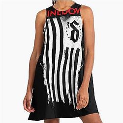 Shinedown Shredded Flag A-Line Dress