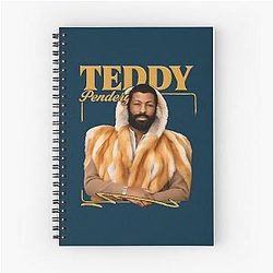 Symmetrical Arcs with Bold Shinedown Oversized Spiral Notebook