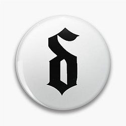 Black Logo Shinedown Pin