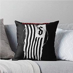 Shinedown Shredded Flag Throw Pillow