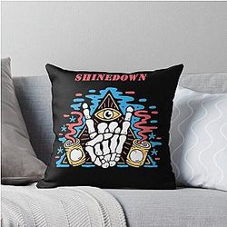 Shinedown Rock Band Throw Pillow