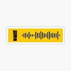 Shinedown Attention Spotify Code Sticker