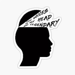 Voices in My Head Sticker