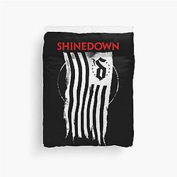 Shinedown Shredded Flag Duvet Cover
