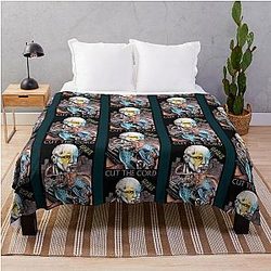 Shinedown Threat to Survival Fan-Art Noir Version Throw Blanket