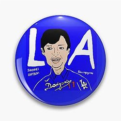 Shohei Ohtani Los Angeles Dodger Blue MLB Pin