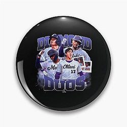 MLBPA Duos Mookie Betts Shohei Ohtani MLBDDUO4002 T-Shirt Pin