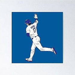 Shohei Ohtani Los Angeles Baseball Home Run Poster