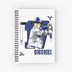 Shohei Ohtani Baseball Player Spiral Notebook