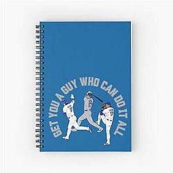 Shohei Ohtani Get a Guy Who Can Do It All LA Baseball Minimalist Spiral Notebook