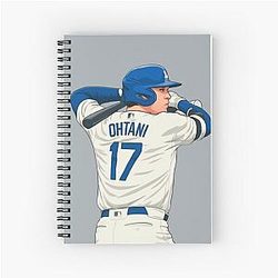 Shohei Ohtani Swing Dodgers Notebook