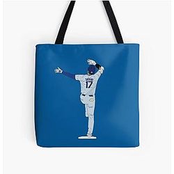 Shohei Ohtani Los Angeles Baseball Minimalist On Base Celly Tote Bag