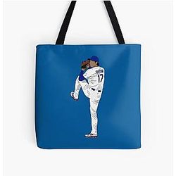 Shohei Ohtani Los Angeles Baseball Minimalist Pitcher Tote Bag