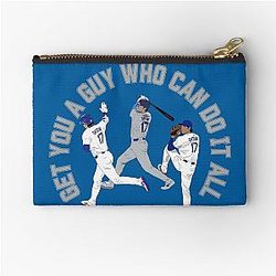 Shohei Ohtani Get Yourself a Guy Who Can Do Anything Los Angeles Baseball Minimalist Zipper Pouch