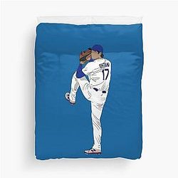 Shohei Ohtani Los Angeles Baseball Pitcher Duvet Cover
