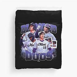 MLBPA - Mookie Betts & Shohei Ohtani MLB Duvet Cover