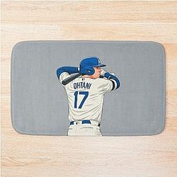 Shohei Ohtani Swing Dodgers Bath Mat
