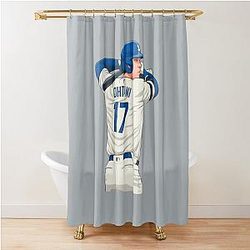 Shohei Ohtani Swing Dodgers Shower Curtain
