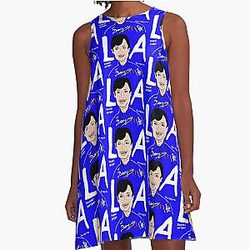 Shohei Ohtani Los Angeles Dodger Blue MLB A-Line Dress