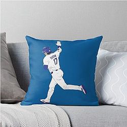 Shohei Ohtani Los Angeles Baseball Home Run Throw Pillow