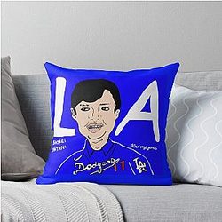 Shohei Ohtani Throw Pillow Los Angeles Dodger Blue MLB
