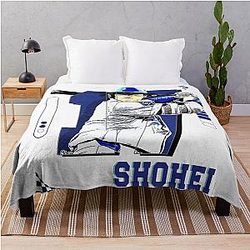 Shohei Ohtani Baseball Player Design 3 Throw Blanket