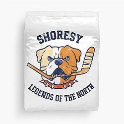 Shoresy Sudbury Bulldogs Ice Hockey Team Legends of the North Duvet Cover 2024