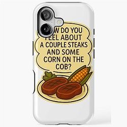 Shoresy Steaks and Corn iPhone Case