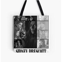 Sidney Prescott - Eras Tour V2 with Cassandra - Black White All Over Print Tote Bag