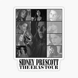 Sidney Prescott - Eras Tour - Black and White Sticker
