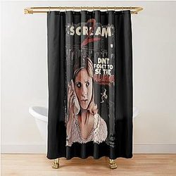 Sidney Prescott Scream Final Girl T-Shirt For Horror Fans Womens Shower Curtain