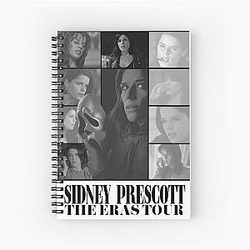 Sidney Prescott Eras Tour Black and White Notebook