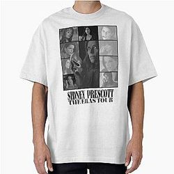 Sidney Prescott Eras Tour Black Oversized T-Shirt