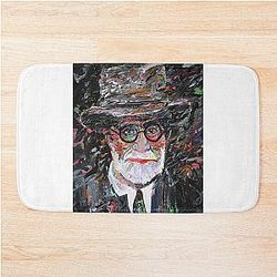 Sigmund Freud acrylic bathroom mat