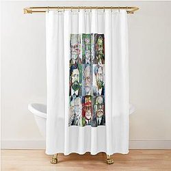 Nine Sigmund Freud Shower Curtain