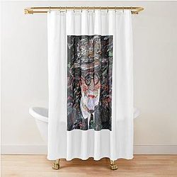 Sigmund Freud Acrylic Portrait Shower Curtain